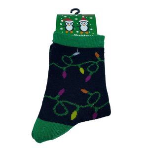 NEW Women Christmas Santa Claus Holiday Colorful Lights Gina Group Size 9-11 NWT